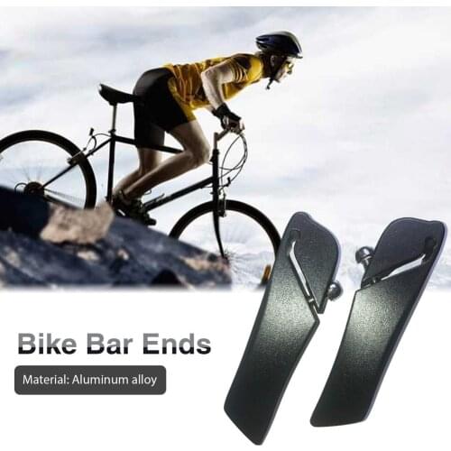 1 Pair Mountain Bicycle Handlebar MTB Bar End Impact Resistant Handlebar Aluminum Alloy Handle Cycling Accessories