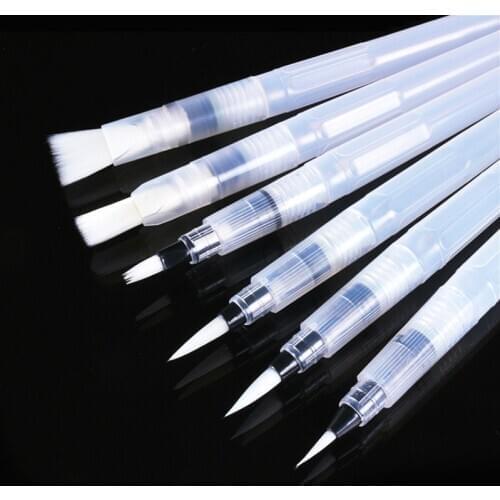 1Pcs Fashion Refillable Paint Brush Water Color Brush Soft Watercolor Brush Ink Pen for Painting Calligraph Drawing Art Supplies