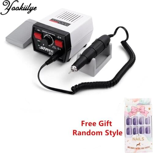 204 65W 35000RPM Electric Nail Drill Machine Nail Polish Manicure Pedicure File Bits Nail Art Polisher Pedicure Drill Machine