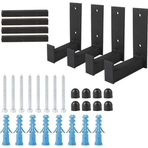 4Pcs Motor Car Wall Parking Clamp Rack Tyre Holder Mountain Road Bicycle MTB Bike Storage Rack Cycling Tire Support Stand Mount