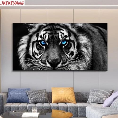 5D DIY Diamond Painting tiger Home Decor Embroidery Mosaic Picture Handcraft Kit Large Size j3027