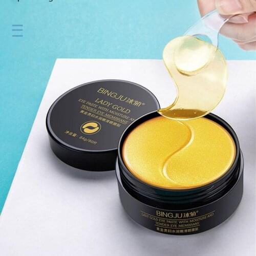 Anti-wrinkle Anti Aging Gold Eye Mask 60pcs Moisturizing Brightening Firming Skin Remove Dark Circles Eyes Care Patches TSLM1