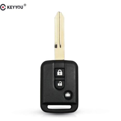KEYYOU Remote Car Key Shell For Nissan Micra 350Z Pathfinder Navara Auto Key Cover Case Fob 3 Button