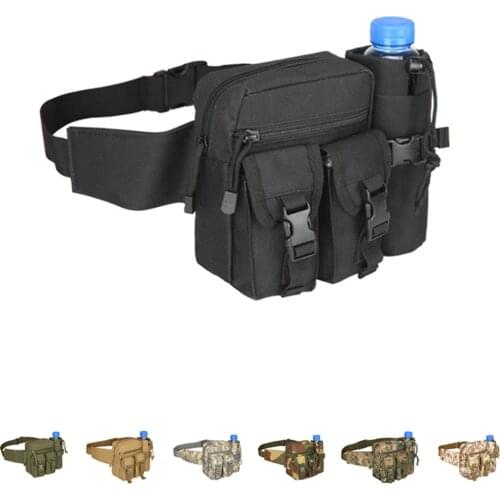 Outdoor Sports Hunting Riding Army Bottle Pouch Bags Utility Tactical Waist Fanny Pack Pouch Military Camping Hiking Belt Bag