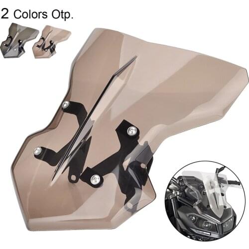 For Yamaha MT09 FZ09 MT-09 FZ-09 2017 2018 Windshield Windscreen Airflow Wind Deflectors with Bracket