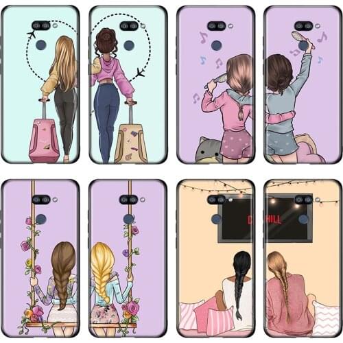 Friends BFF Two Girls For LG K22 K71 K61 K51S K41S K30 K20 2019 Q60 V60 V50 V40 V35 V30 G8 G8S G8X ThinQ Phone Case