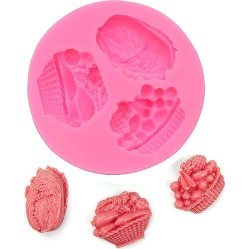 Vegetables Fruits Fudge Cake Silicone Mold Handmade Chocolate Mold Cake Dessert Decorative Mold Tool Craft Art Silicone Soap new