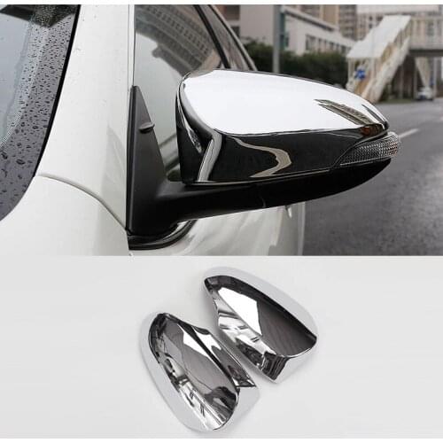 ABS Chrome For Toyota Venza Auris 2013 2014 2015 2016 2017 Accessories Car Side Door rearview mirror cover trim styling 2pcs