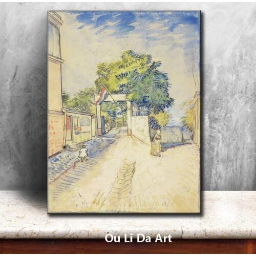 Impression Van landscape village scenery canvas printings oil painting printed on canvas wall art decoration picture no frame