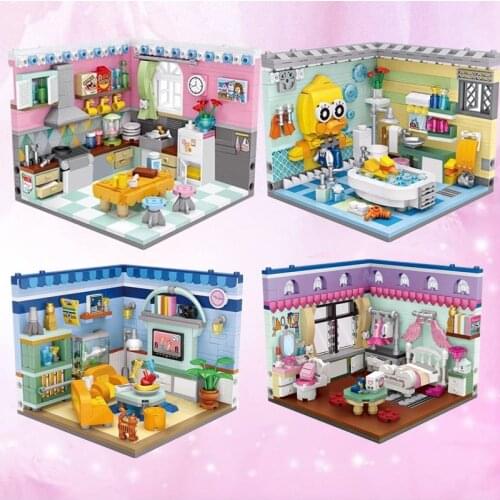 LOZ Mini Building Blocks Building Toy Plastic Assembled Childrens Toy DIY Home Scene Model Corner scene