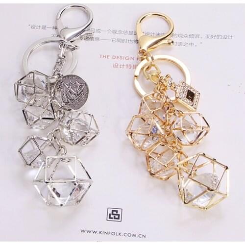 Cute Luxury Keychains for Women Car Keys Key Chains Bag Decor Crystal Pendant Charm for Airpods for Samsung Galaxy Buds