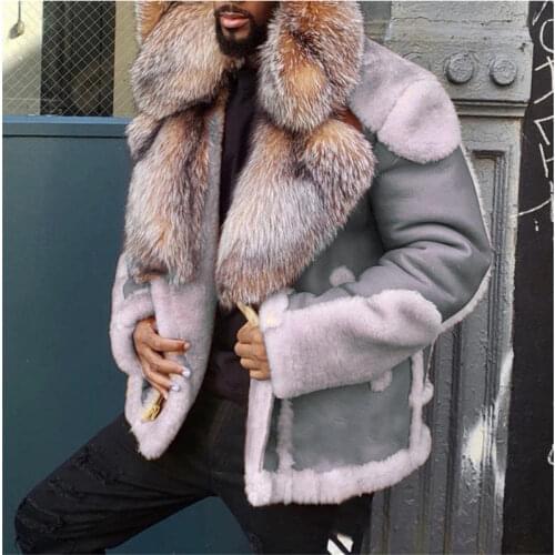 Men Fur Jackets Thick Coats for Winter Parkas Men