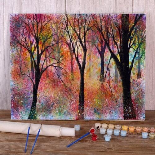 Natural Scenery Whisper Painting By Numbers Complete Kit Acrylic Paints 40*50 Paiting By Numbers New Design Crafts Handiwork