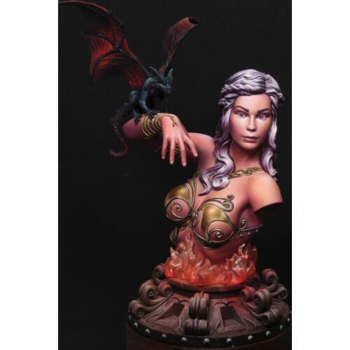 New Unassembled 1/16 ancient Mother of Dragons bust Resin Kit DIY Toys Unpainted resin model