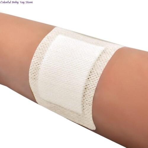 Non-woven Medical Adhesive Wound Dressing Band Aid Bandage Large Wound First Aid Large Size 10 Pcs/lot 6*7cm Hypoallergenic