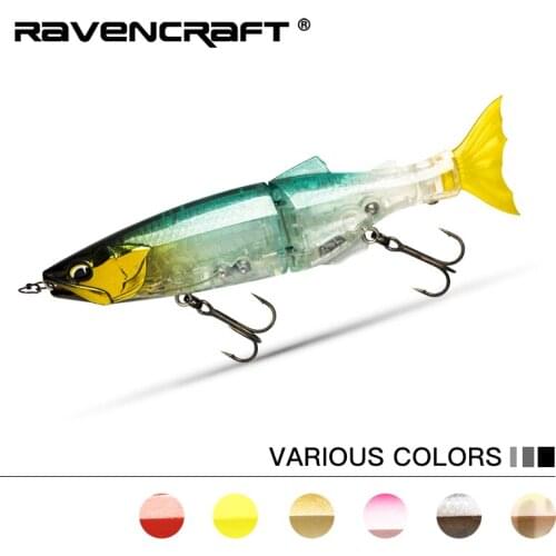 Ravencraft Whale-fall 137mm 26g/29g Minnow Wobblers ABS Body with Soft Tail SwimBaits Soft Lure for Pike and Bass Swimbait