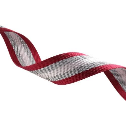 RED Glitter Webbing Strap Material 5 Yards Bundle 38MM New Color Combination