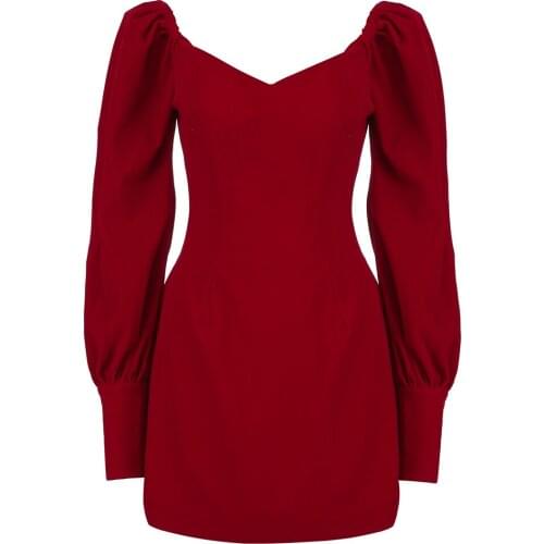 Sexy Bodycon Dress Ladies V Neck Sheath Party Club Outfits For Women Clothing Spring Fashion Nice New Bodycon Dresses