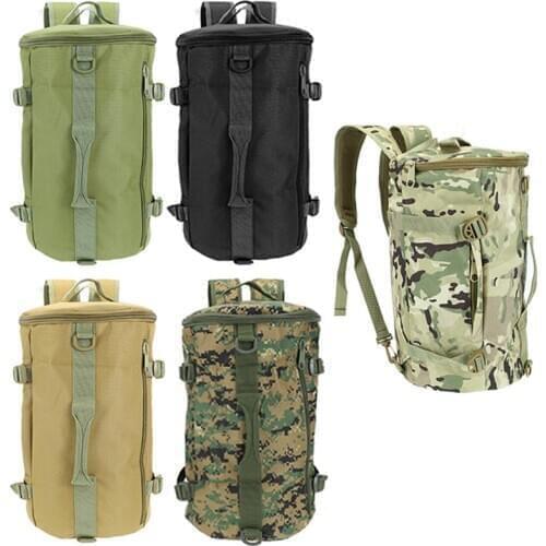 Tactical Camping Daypack Hiking Trekking Backpack Sports Climbing Shoulder Handbag Bucket Pack Bags Fishing Outdoor Military Bag