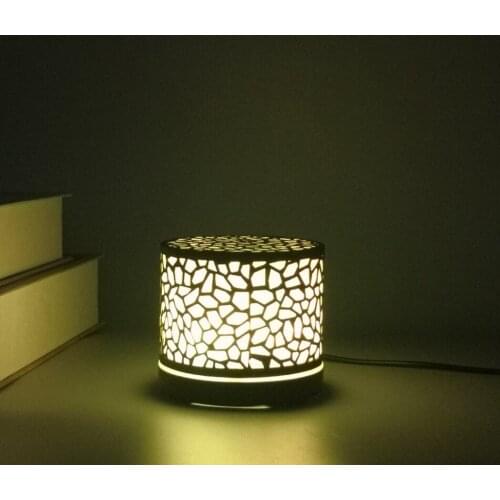 Hollowed-out Humidifier Ultrasonic Mini Essential Oil Aroma Diffuser Home Office Air Cold Mist Purifier 7 Color LED Night Light