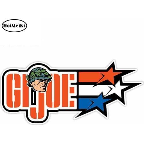 HotMeiNi 13cm x 5.9cm for GI Joe Sign Funny Car Stickers Cartoon Oem Sunscreen Vinyl JDM Bumper Trunk Truck Graphics Decal
