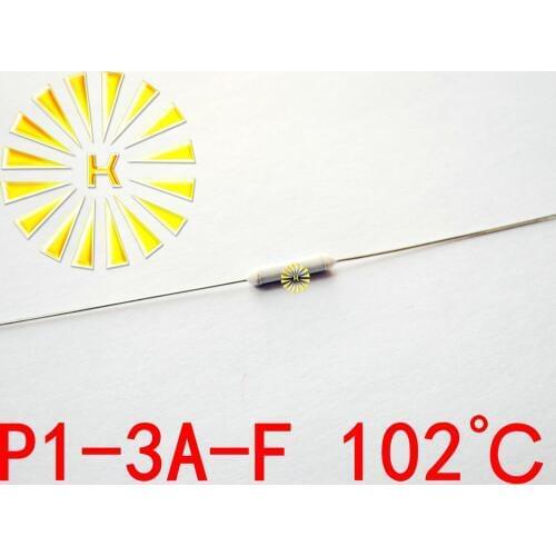 100% Original P1-3A-F 102 degree Thermal-Links 3A 250V Resistance Temperature Fuse x 500PCS