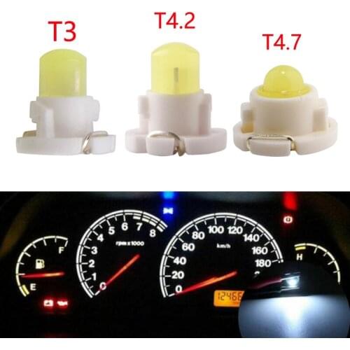 100pcs T3 COB 1SMD F8 T4.2 T4.7 Dashboard Light LED Bulbs Warning Indicator Interior Lights For Car Vehicle Instrument Lamps 12V