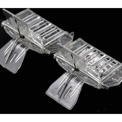 2 PCS Beekeeping Equipment Plastic Bee Cages Room Insectary box Bee Tools Queen cage Colorless Catcher clip Bee Clip Hot sale
