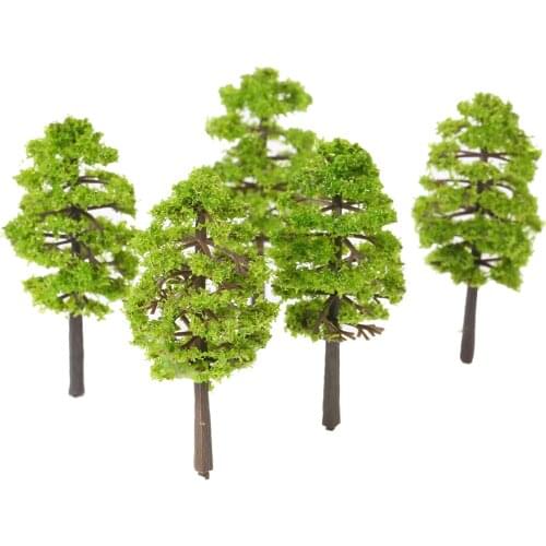 20Pcs Plastic Model Trees Train Railroad Scenery 1/150 Scale Architectural Model Trees Railroad Layout Garden Landscape Juguetes