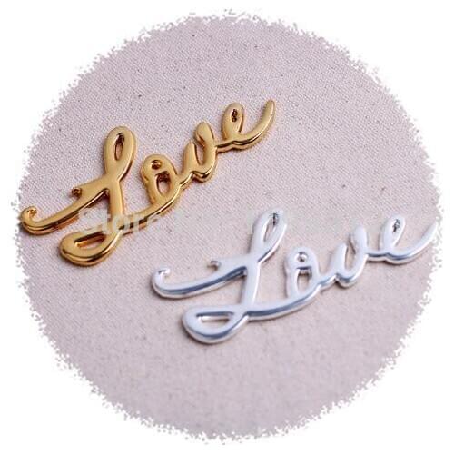 500pcs Script LOVE Word Love Chrome Steel Bottle Opener Openers Wedding Bridal Shower Favor Silver Gold Color