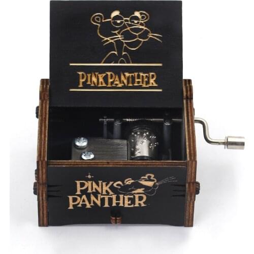 Antique Wooden Hand Cranked Can't Help Falling In Love Music Box Queen Godfather Davy Jones Christmas Gift Decoration