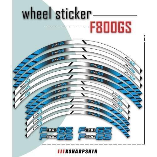 Motorcycle Stickers Reflective Motor Bike Rim Decal Decoration Custom Inner Rim Declas Wheel Stripes For BMW F800GS F800 GS F800