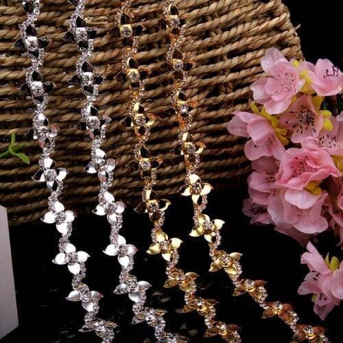 Free Shipping 5yards Rhinestone Chain Bridal Sash Rhinestone Applique, Wedding Applique,Rhinestone Trimming LSRT038