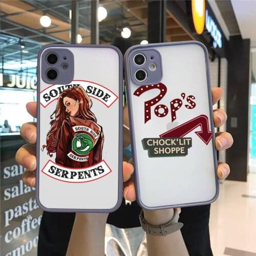 American TV Riverdale Southside Serpents Phone Cases matte transparent For iphone 7 8 11 12 plus mini x xs xr pro max cover