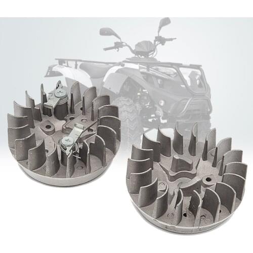 Engine parts Moto Recoil NEW Older Pull Starter Flywheel For 2 Stroke 47cc 49cc Pocket Bike Chinese Dirt Quad ATV Crosser