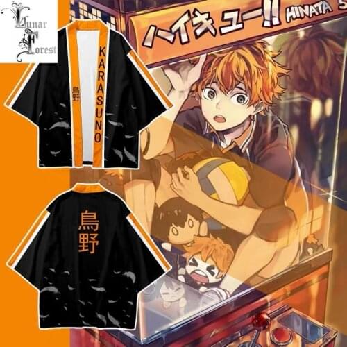 Haikyuu!! Style 3D Printing Japanese Kimono Haori Yukata Women/Men Fashion Summer Casual Anime Cool Short Sleeve Streetwear