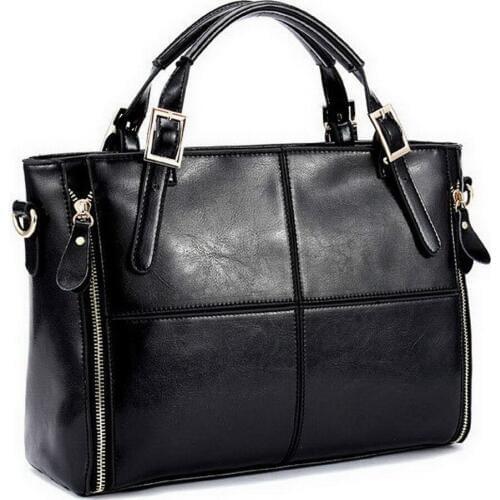 HANSOMFY Luxury Handbags Women Bags Designer Split Leather Bags Women Handbag Brand Top-handle Bags Female Shoulder Bags YZ-04