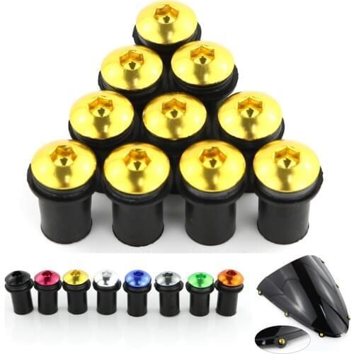 M5 Windscreen Bolts Kits For Suzuki GSF650 GSF750 Bandit GSF1200 GSF1250 Bandit GW250F B-King RF900 RF600 TLR1000 GSXR SRAD SVS