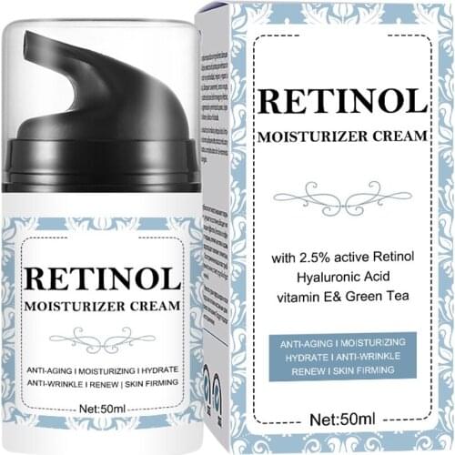 Retinol Cream Vitamin A Hydrates and Moisturizes Anti Wrinkle Facial Cream Skin Care Anti-aging Face Lift Whitening Cream