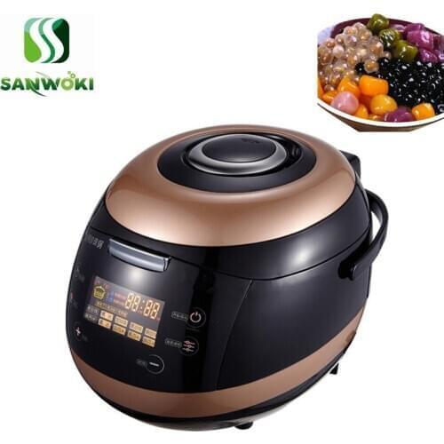 5L Tapioca pearls machine Bubble tea pearl Cooking pot taro cooker Automatic red bean boiler Milk tea pearls Coo 110v 220v