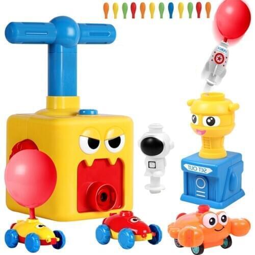 New Puzzle Fun Educational Power Balloon Launch Tower Toy Inertia Aerodynamic Balloon Car Science Experiment Childrens toy Gift