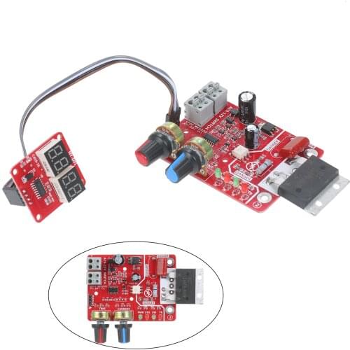 Spot Welding Control Board 40/100A DIY Control Board Digital Display Single Chip Microcomputer for Adjusting Time and Current