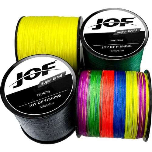 JOF 100-1000M 9Strands High-quality PE Line Strong Tensile and Wear-resistant Braided Fishing Line