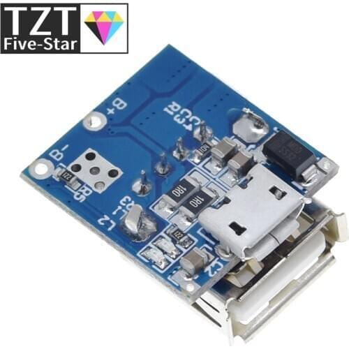 5V Lithium Battery Charger Step Up Protection Board Boost Power Module Micro USB Li-Po Li-ion 18650 Power Bank Charger Board DIY