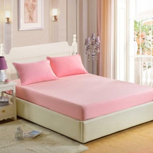 Fitted Sheet Pure Color Skin Friendly Multi Size Optional Bed Sheet Mattress Covers Quality Assurance Bedspread