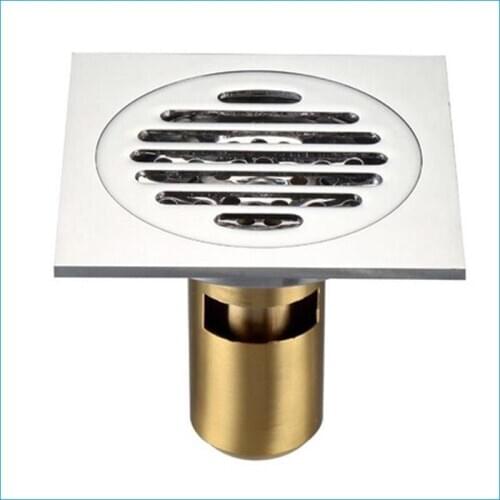 Luxury Stainless Steel Floor Drainer,anti-odor floor drain,square floor drainer drain cover drainer,Free Shipping J14123