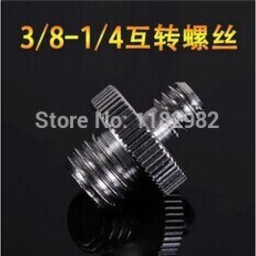 1/4 to 3/8 Male to Female Adapter Screw Camera Tripod Ball Head Monopod Flash Light Stand Mount Accessories