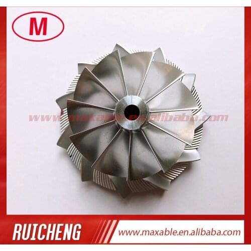 K27 61.35/84.00mm 11+0 blades turbo high performance billet/milling/aluminum 2618 compressor wheel for 1270-970-1026/12679694