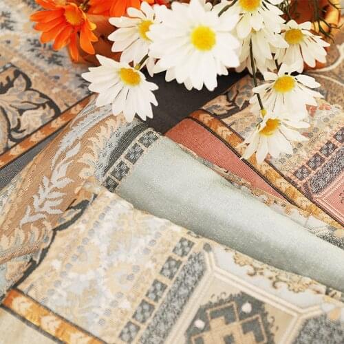 Eur style jacquard garment fabric sewing fabrics for fashionable winter womens coat dress 100% polyester fabric cotton fabric