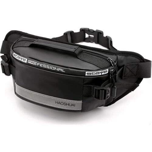 Outdoor Men Waterproof Waist Bag High Quality Reflective Run Fanny Pack Cell Phone Storage Bags Women Travel Belt Bag Large Hot